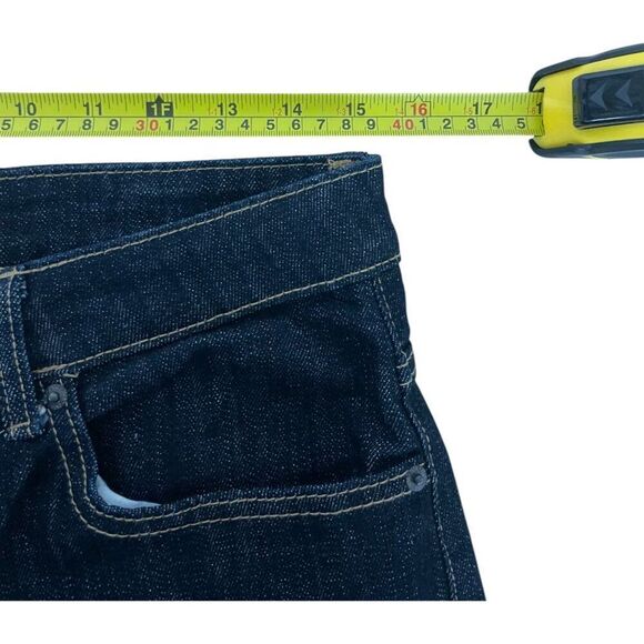 Zara Womens Jeans EU 40 US 8 Blue Straight Leg Dark Wash High Rise 8197/257 NWOT - Picture 8 of 9